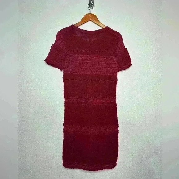 Isabel Marant Silk Mini Dress size 38 fully lined red burgundy - Picture 3 of 5